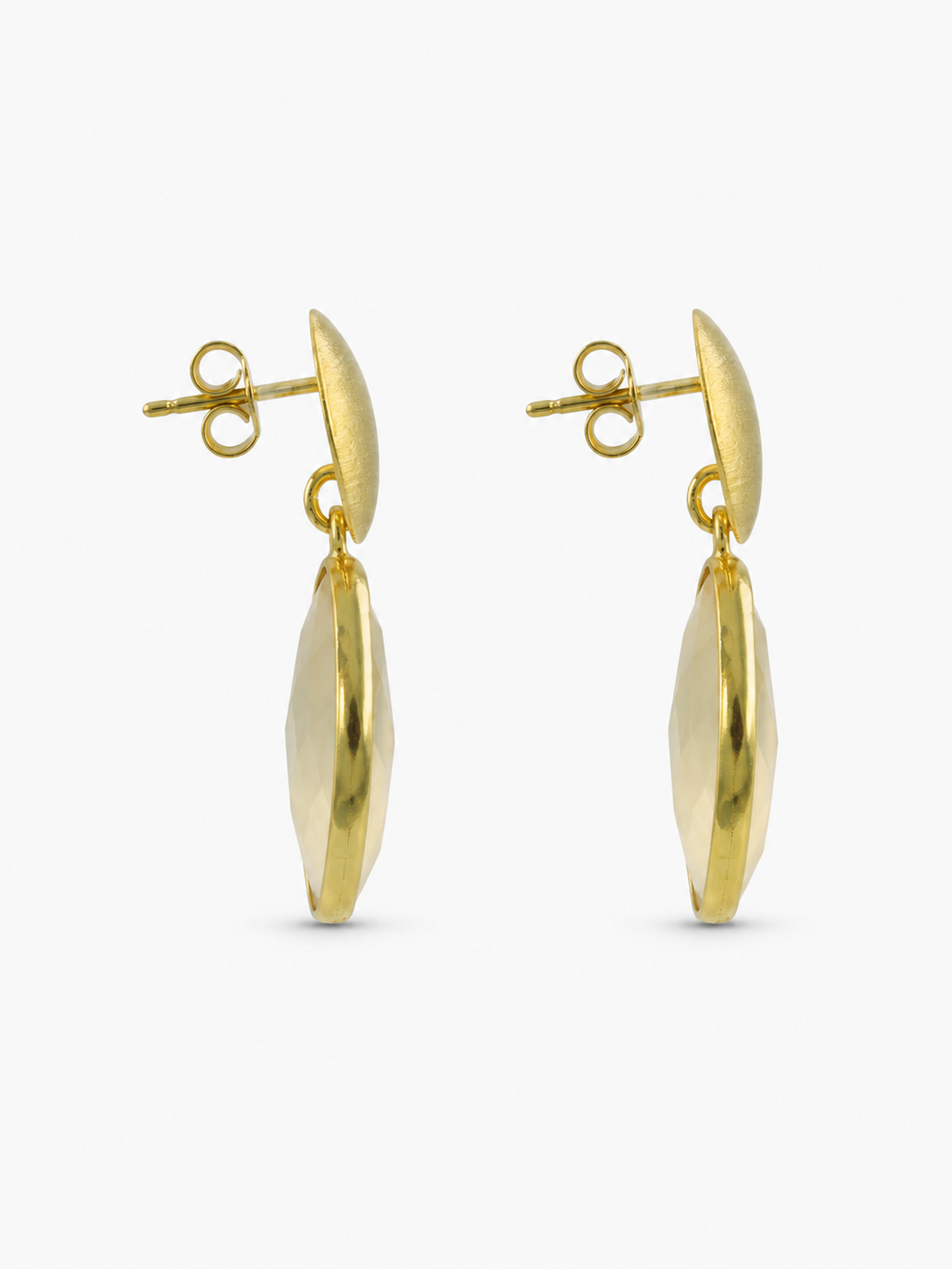 Champagne Ohrringe Framed Oval S Giorgia