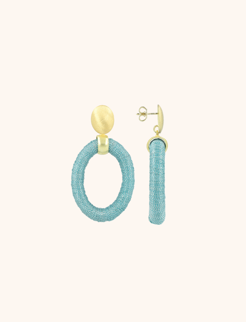 Blauwe oorbellen Faye ovaal Slott-theme.productDescriptionPage.SEO.byTheBrand
