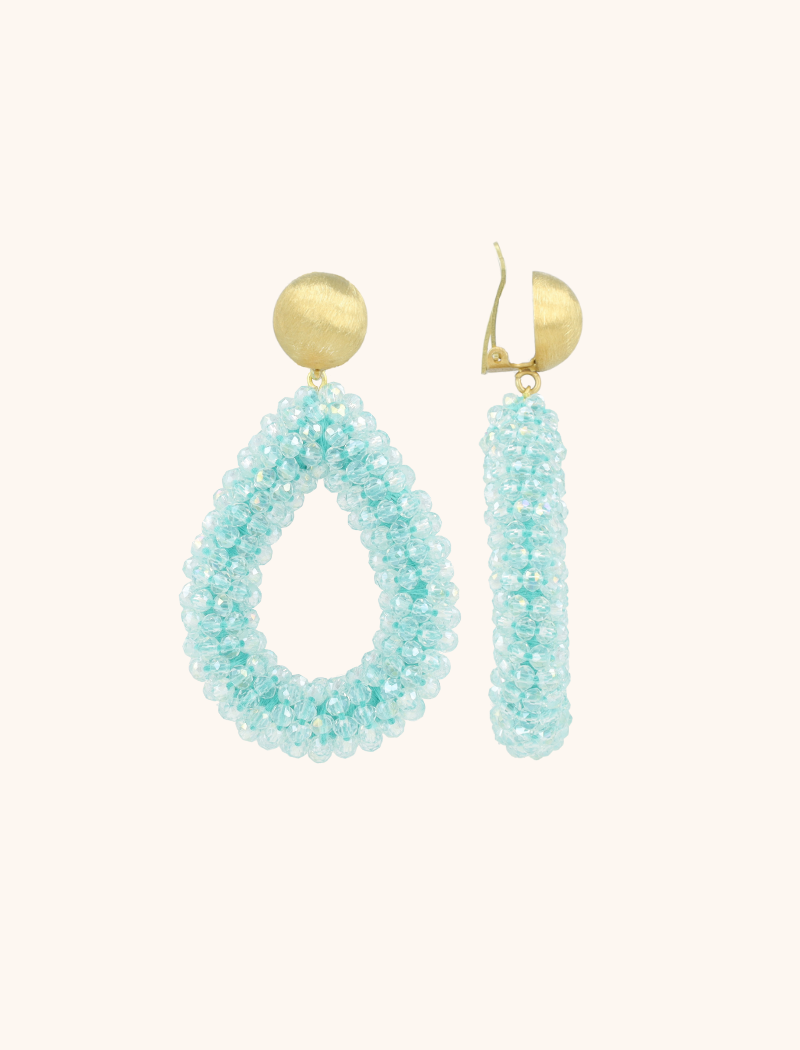 Aquamarin-Ohrringe Berry Clip Drop L