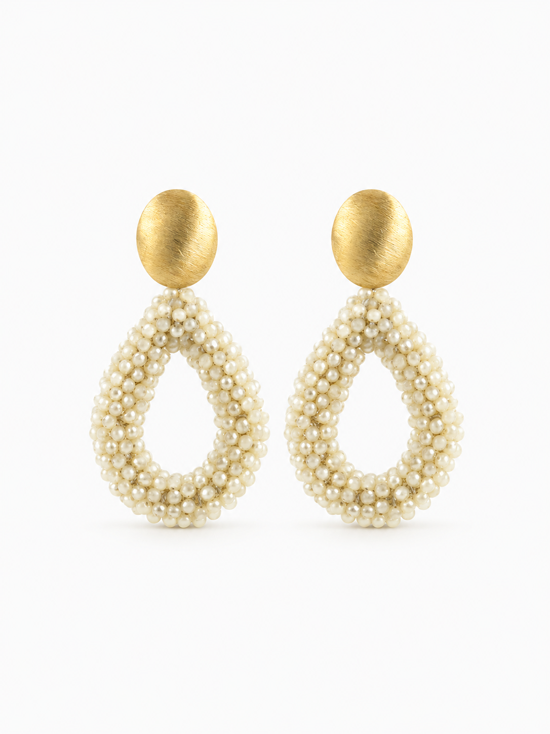 Beige Oorbellen Berry Drop L