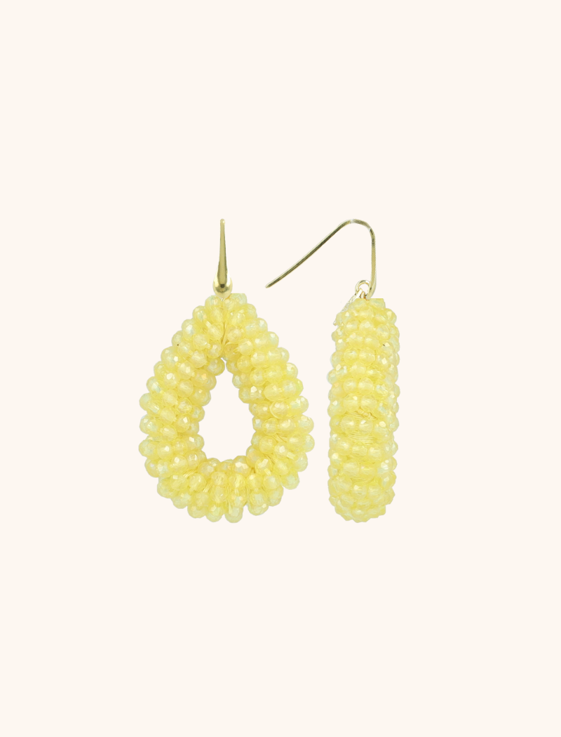 Yellow/Gold Oorbellen Berry Drop S