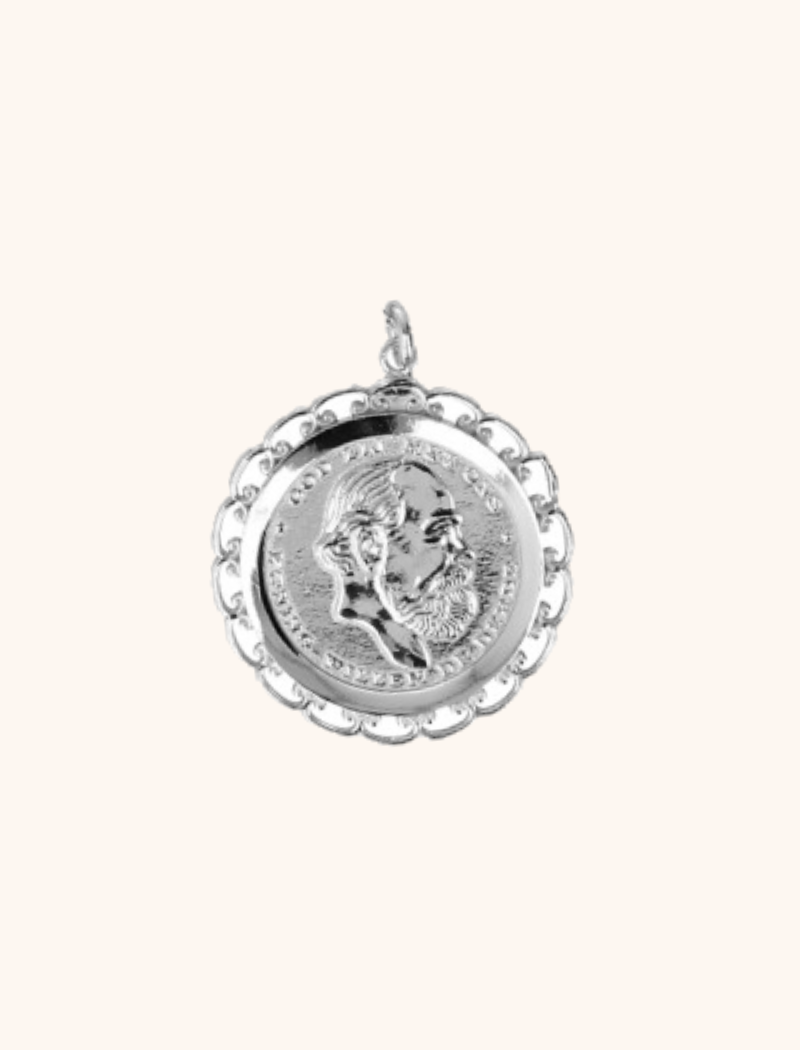 Vintage Coin Pendent Silver