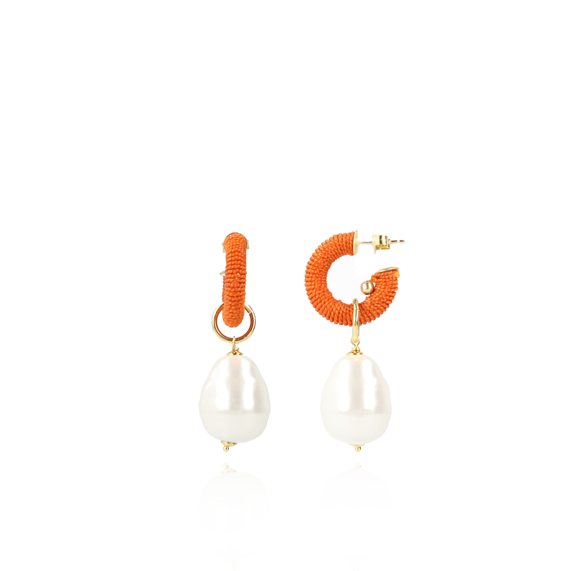 Orange Earrings Gaia Creole XS Pearllott-theme.productDescriptionPage.SEO.byTheBrand