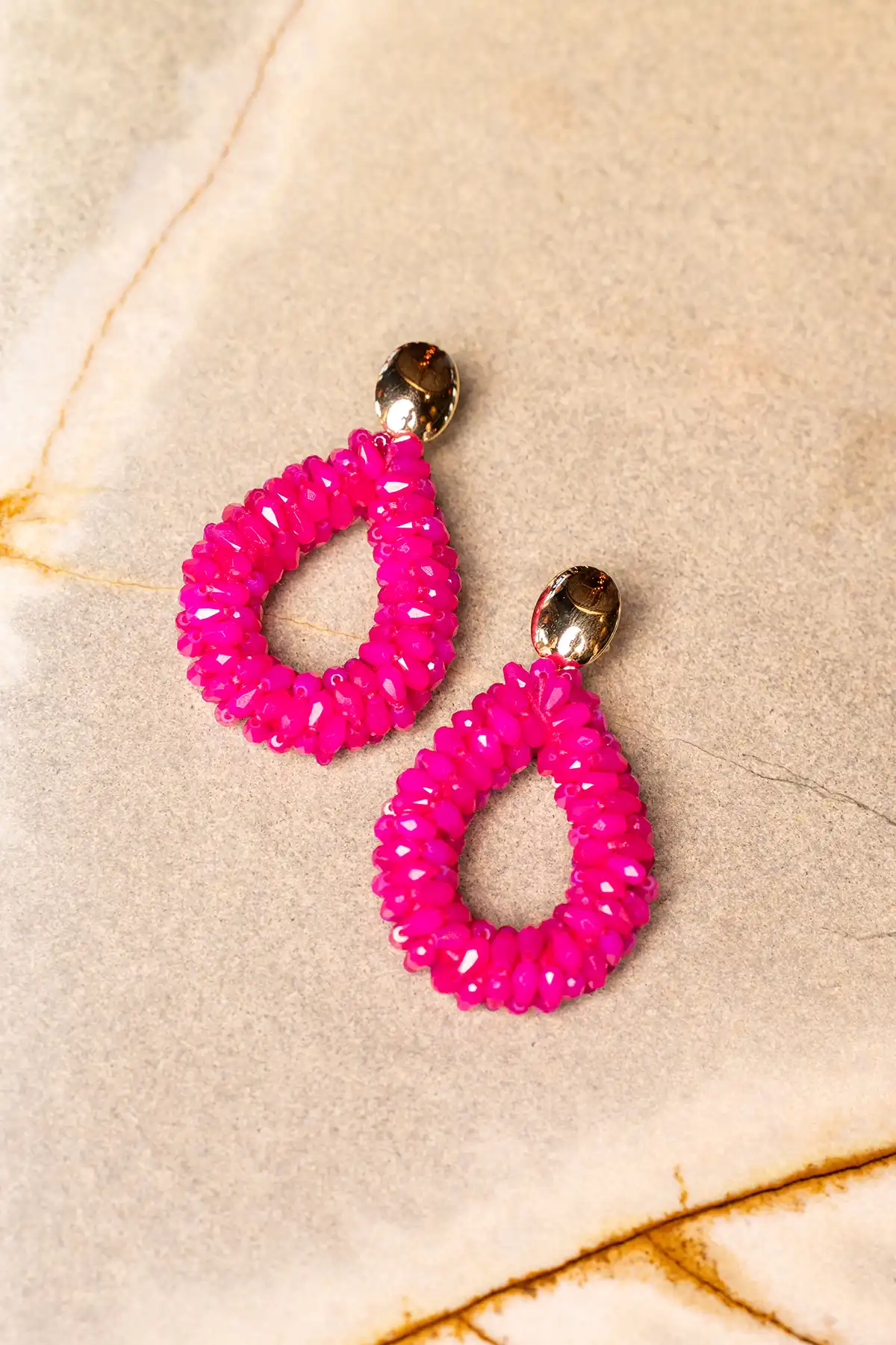 Fuchsia Earrings Anne Droplet L Marquis