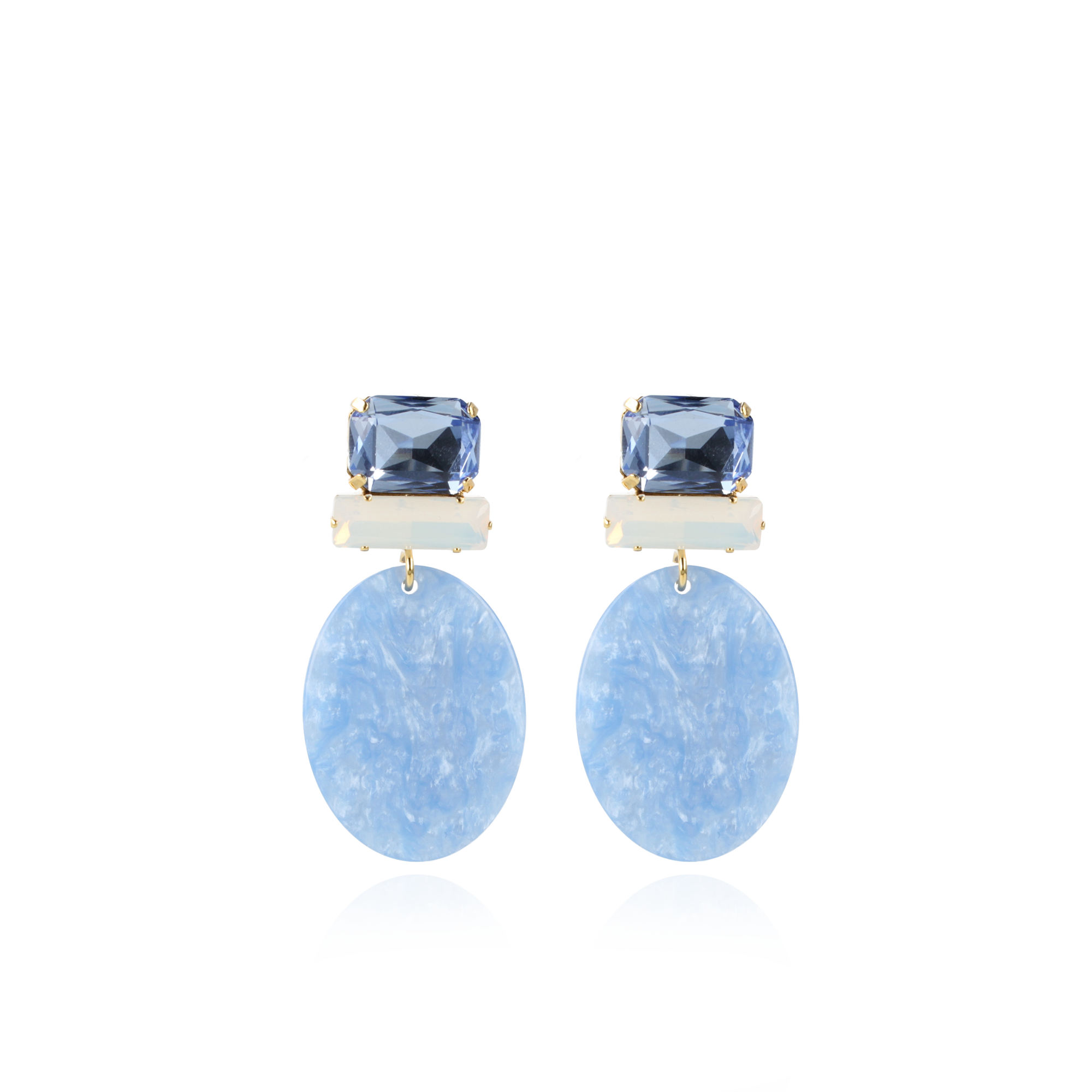 Marble Azure Earrings Oval S Strass Rectangle lott-theme.productDescriptionPage.SEO.byTheBrand