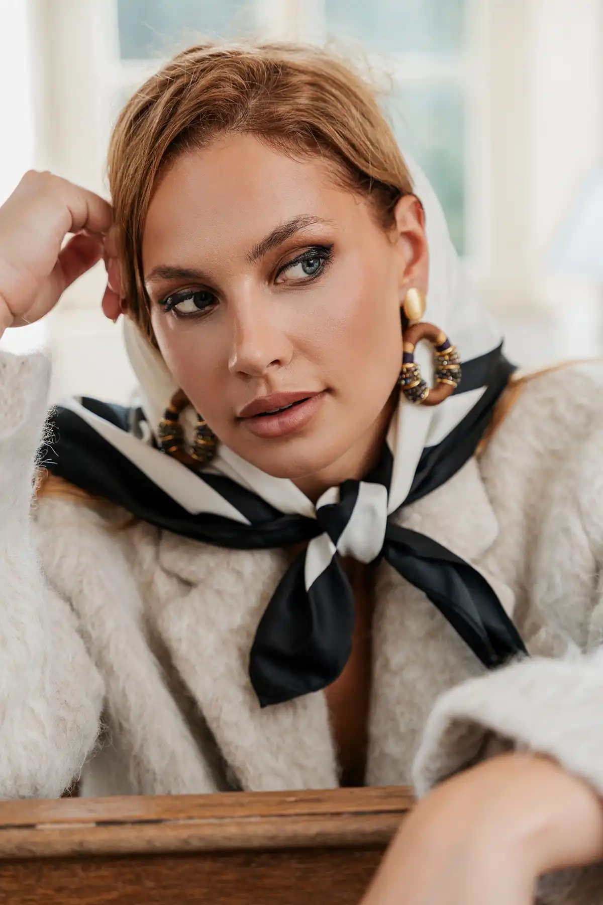 Braune Ohrringe Elle Combi Oval Deluxe L