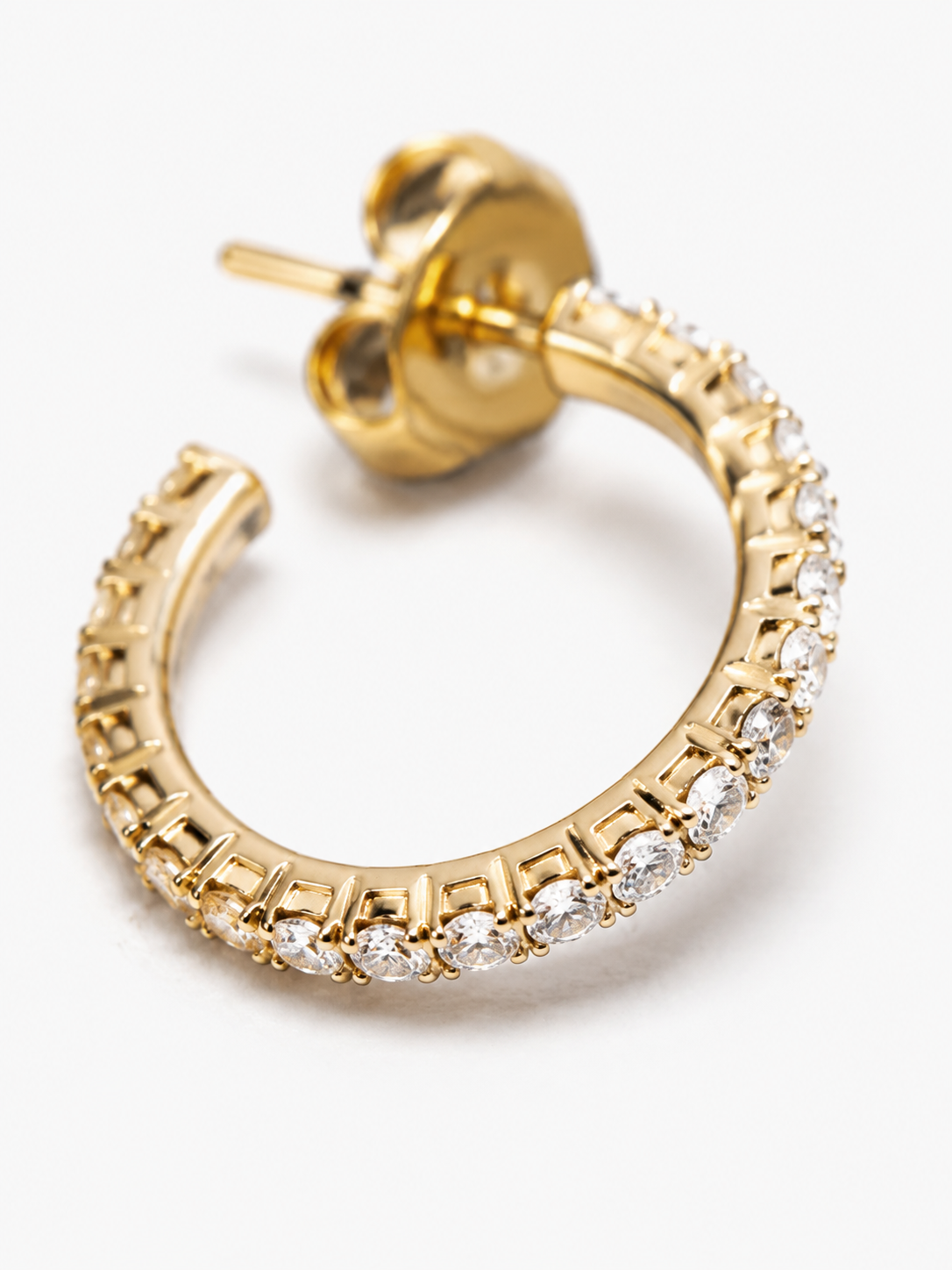 Goldfarbene Ohrringe Creole Fine Stones S Noor