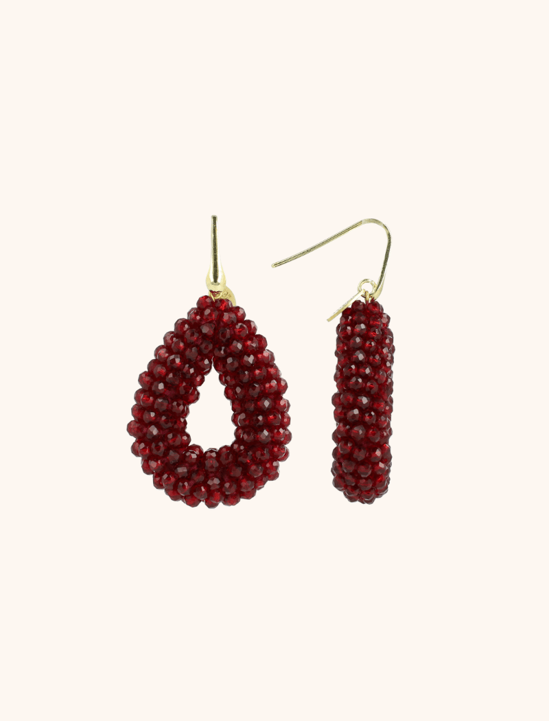 Bordeaux Oorbellen Berry Drop S