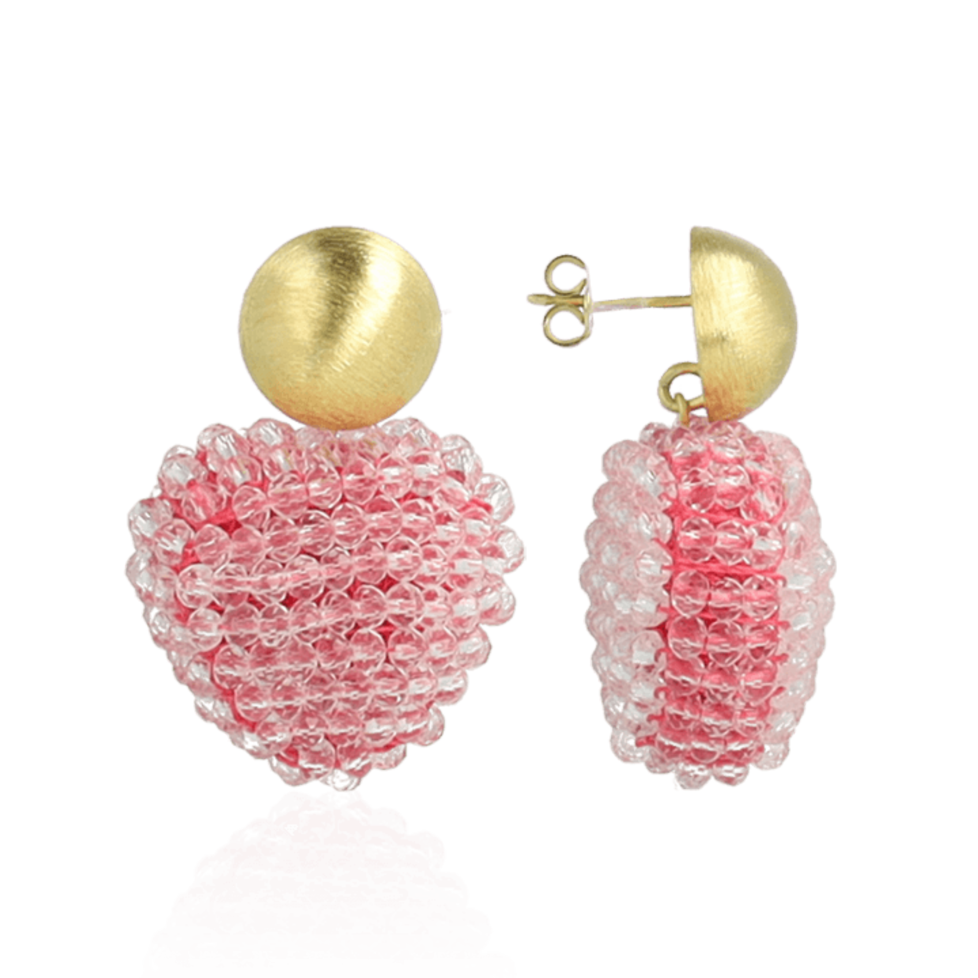 Pink Earrings Carmen Heart
