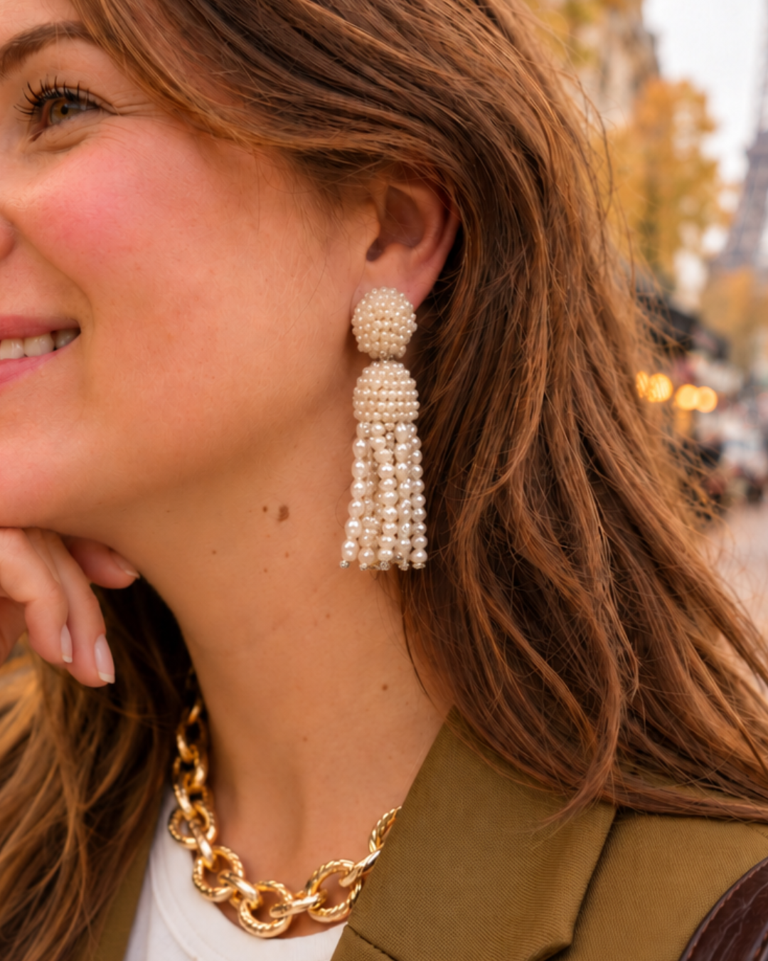 Amara – Beaded Jellyfish Oorbellen M – Wax