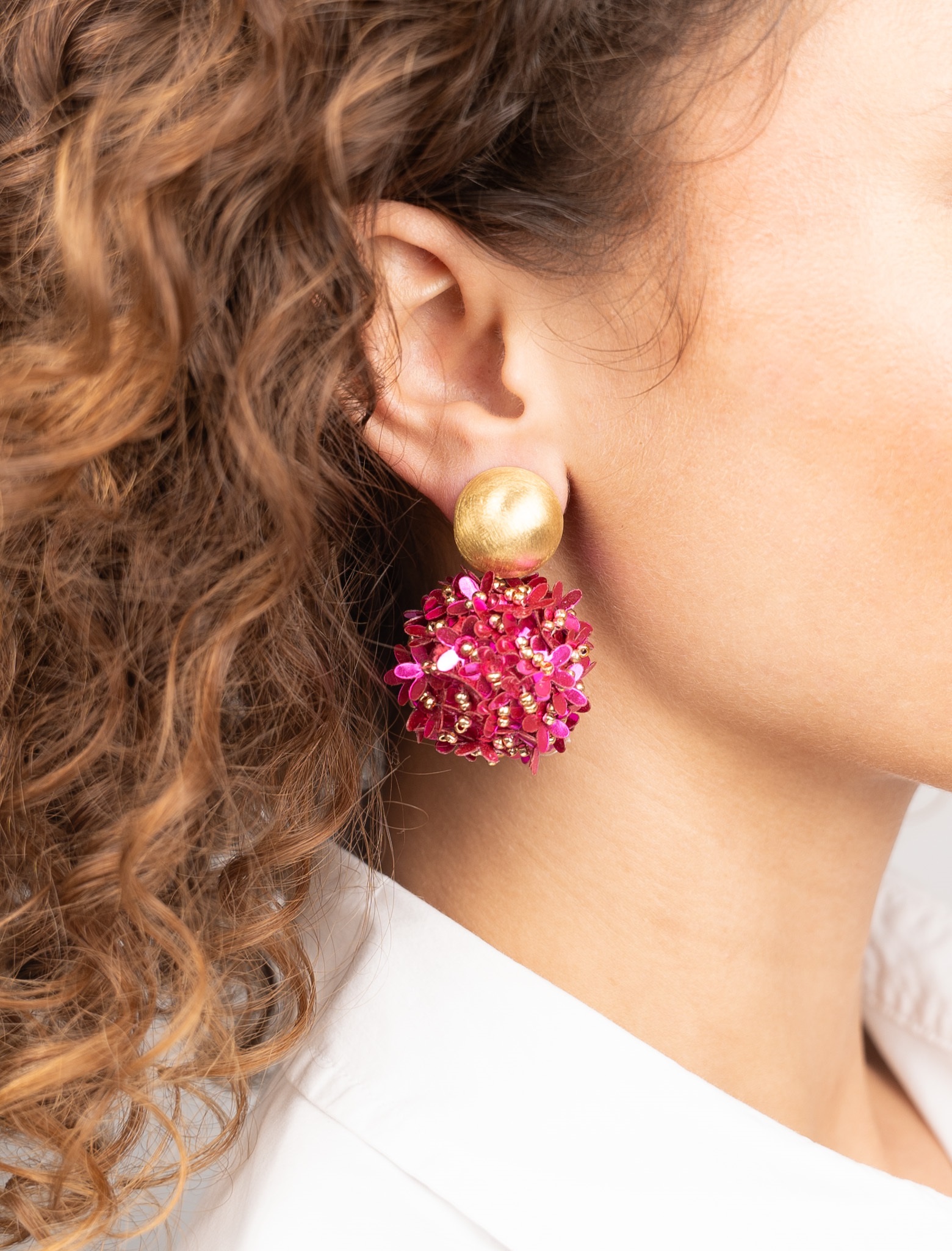 Fuchsia Earrings Daisy Globe L Flower