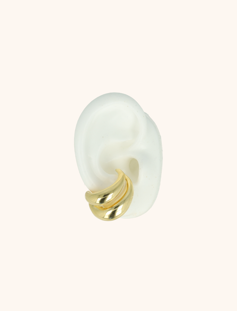 Goldene Ohrringe Doppel Creole (Messing)  lott-theme.productDescriptionPage.SEO.byTheBrand