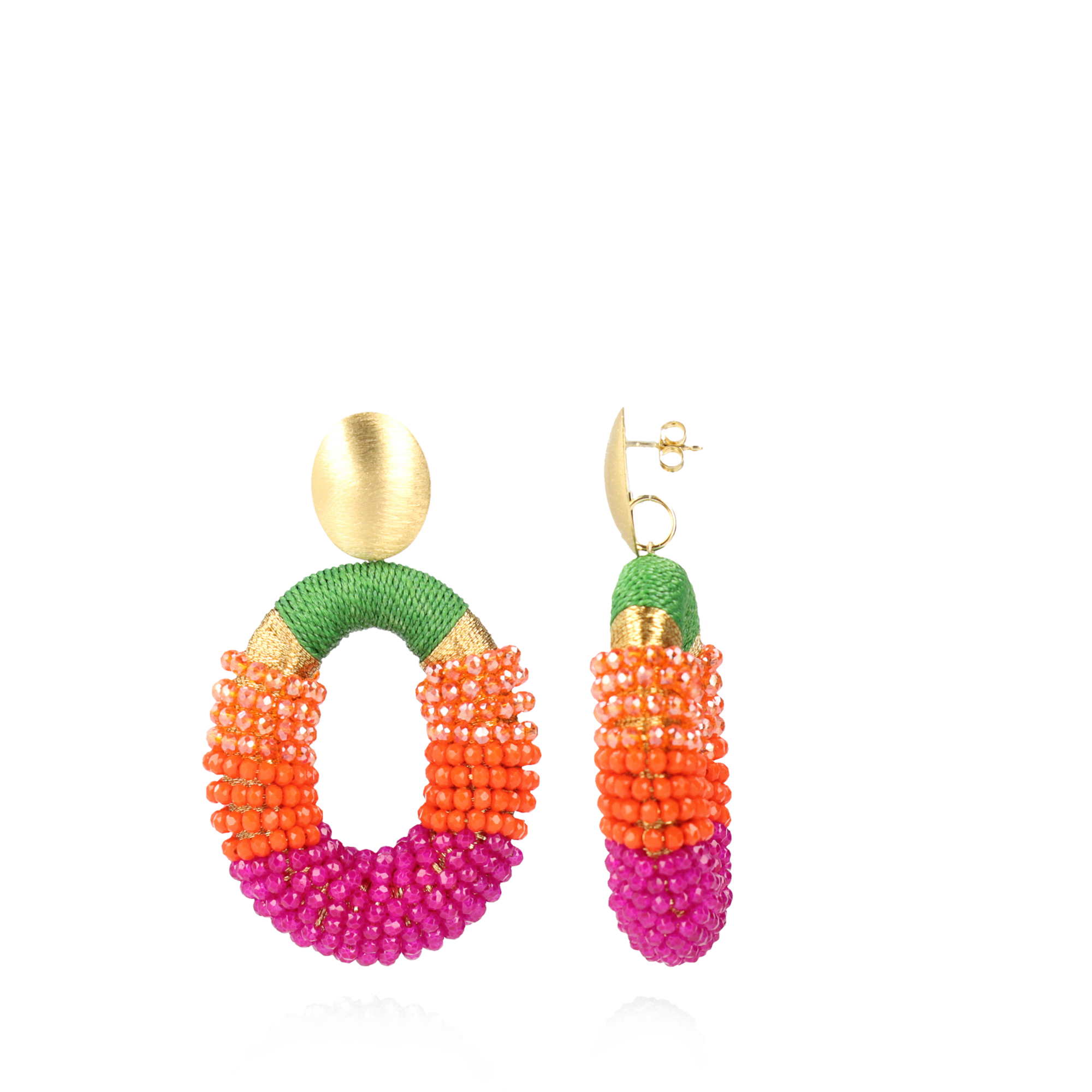 Fuchsia Earrings Yara Glassberry Oval Llott-theme.productDescriptionPage.SEO.byTheBrand