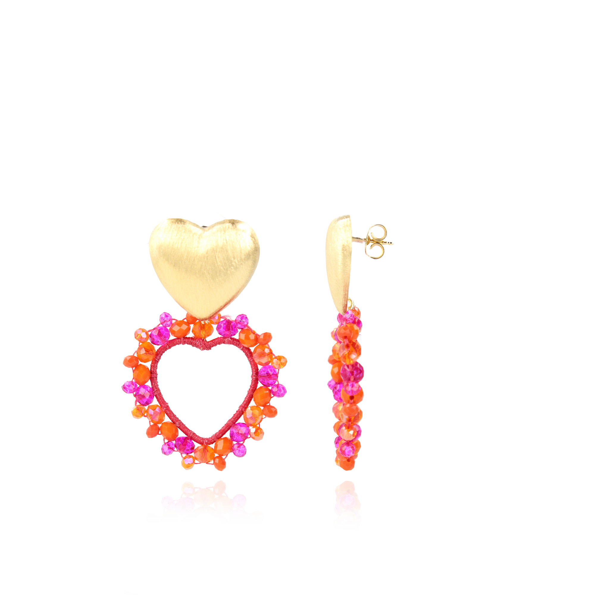 Mixed Fuchsia Heart Earrings Novi Slott-theme.productDescriptionPage.SEO.byTheBrand