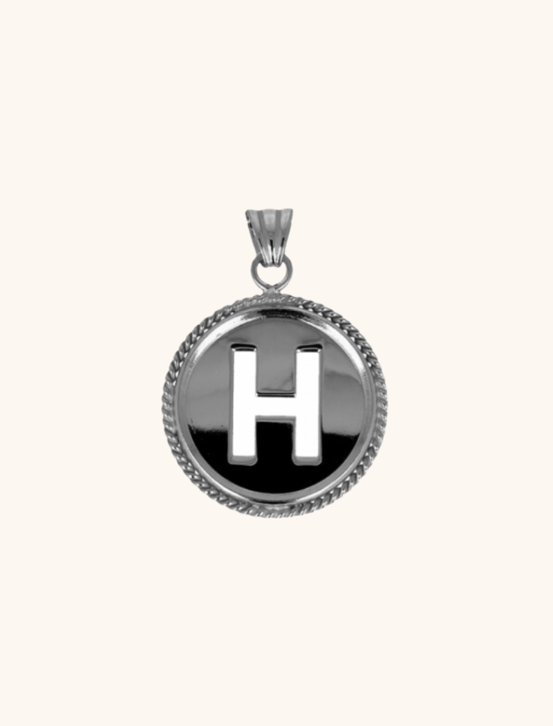 Zilveren Initial Medallion pendantlott-theme.productDescriptionPage.SEO.byTheBrand