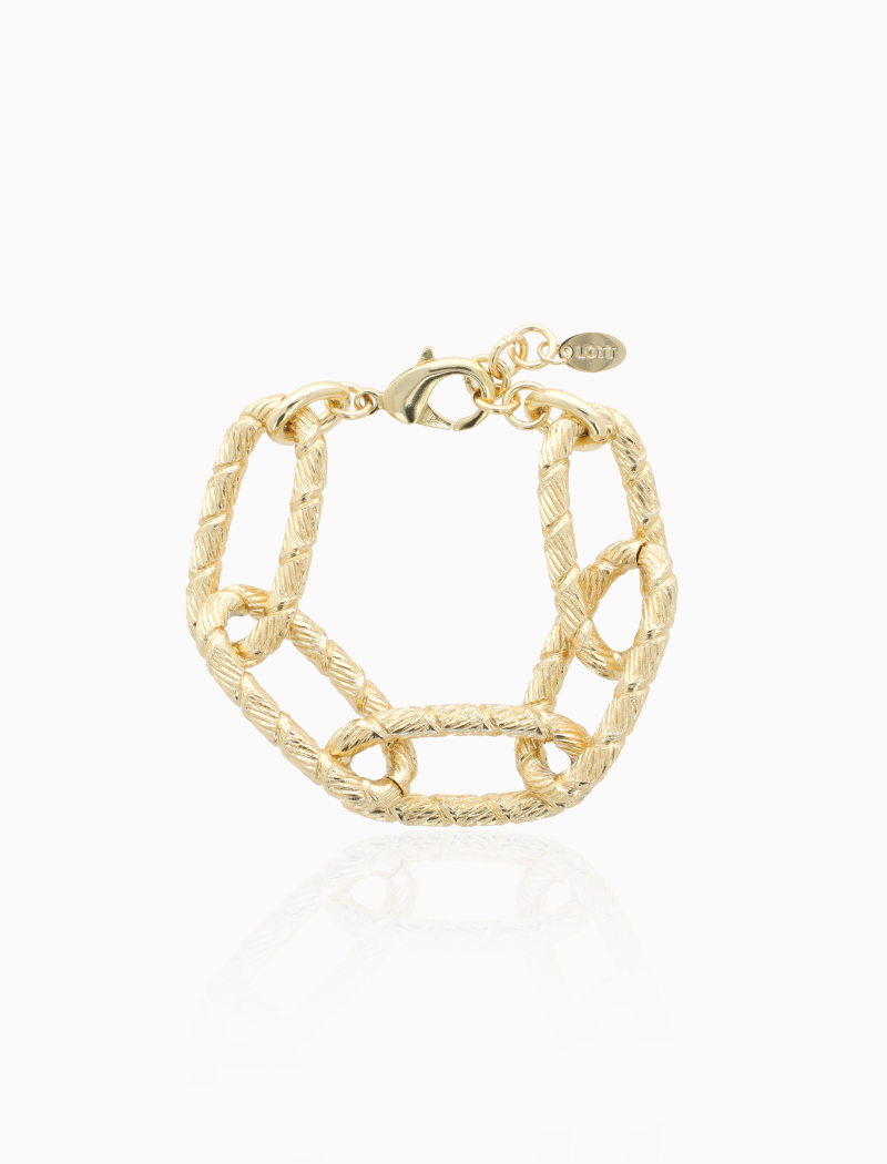 Anira - CLA Bracelet Bamboo L - Soft Gold