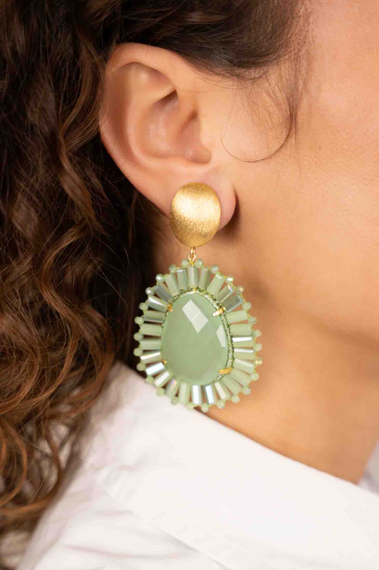 Lime Earrings Esmee Teardrop M Stone Cliplott-theme.productDescriptionPage.SEO.byTheBrand