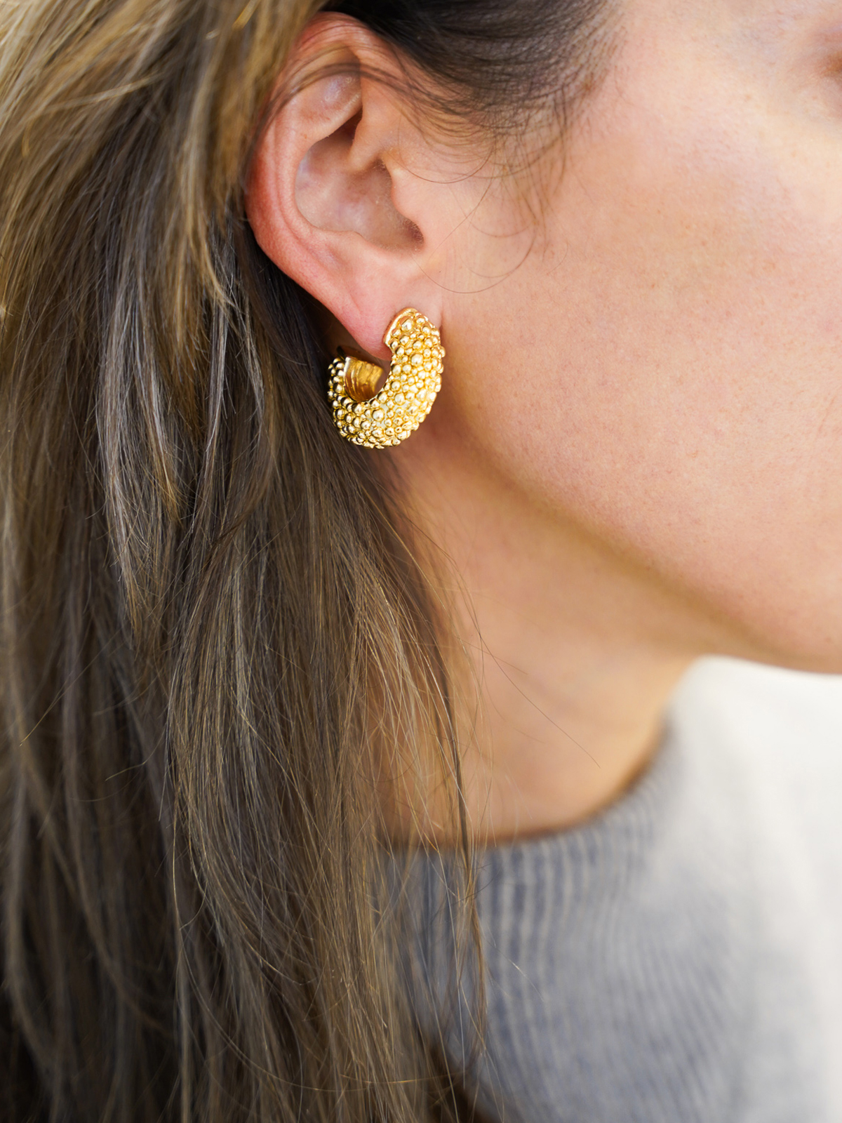 Classic Earrings Popcorn Creole Deluxelott-theme.productDescriptionPage.SEO.byTheBrand