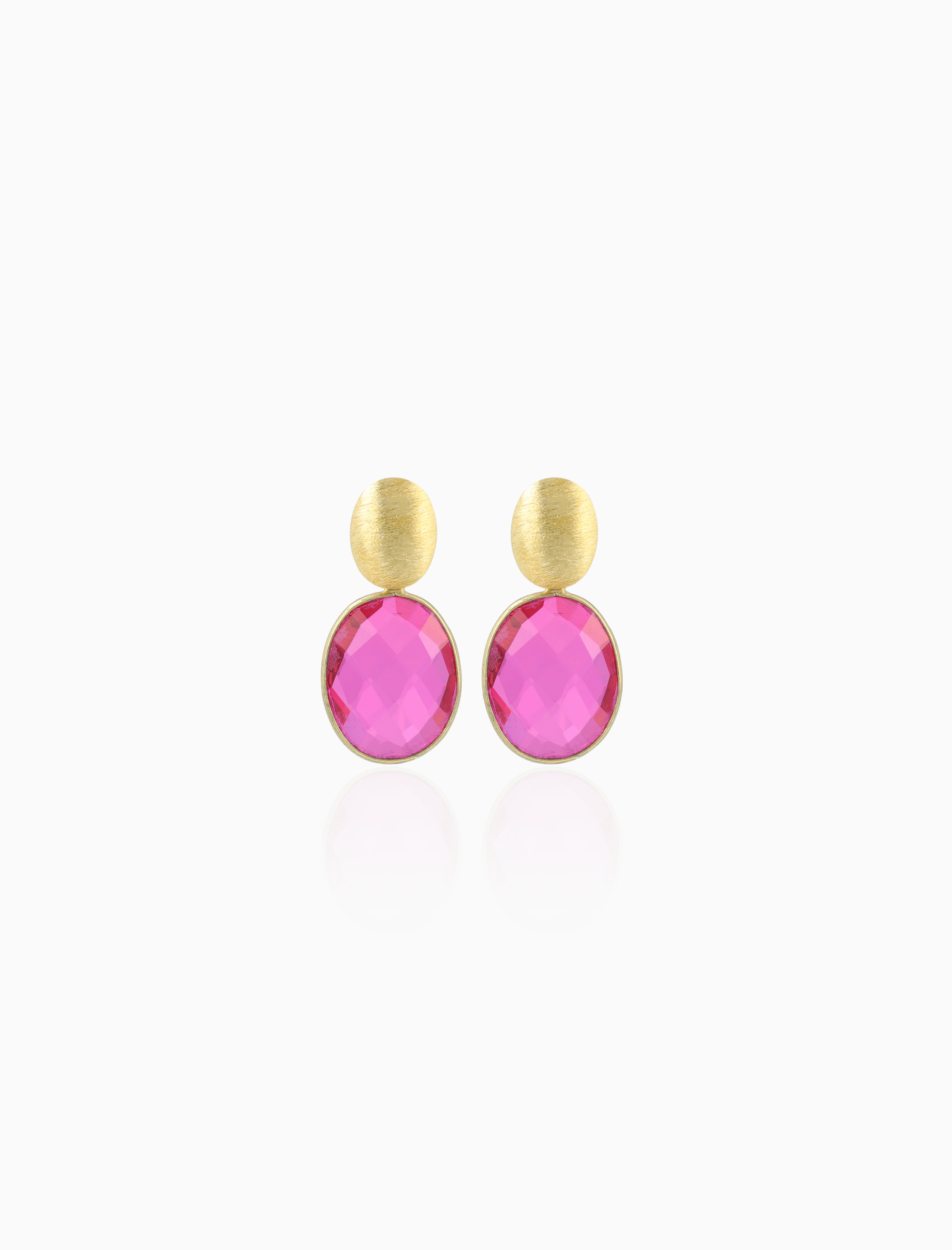 Fuchsia Ohrringe Framed Oval Giorgia