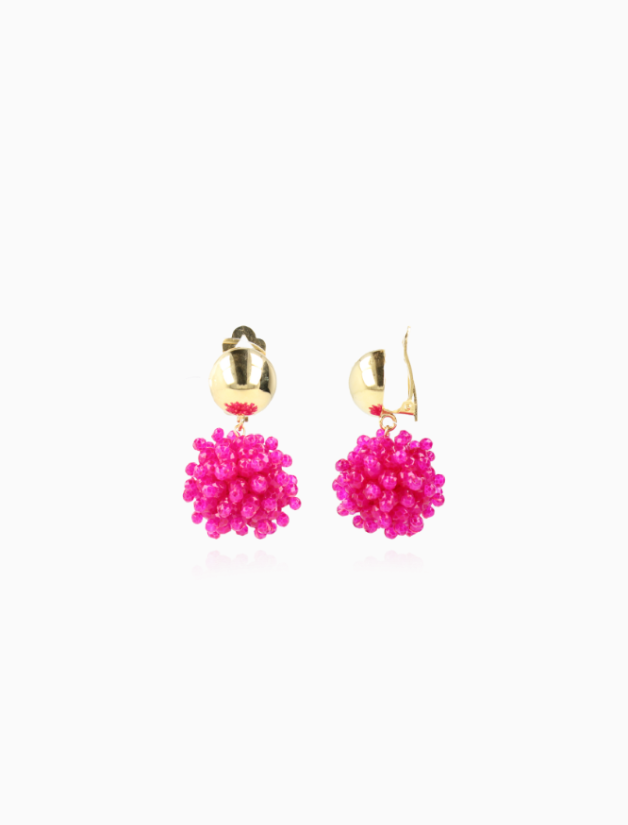Fuchsia Ohrringe Clip Louise Glassberry Globe S Double Stones Tonal