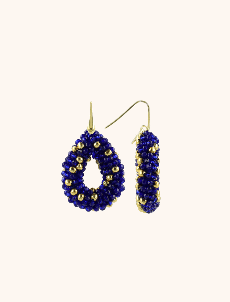 Earrings Berry Drop S Royal Blue