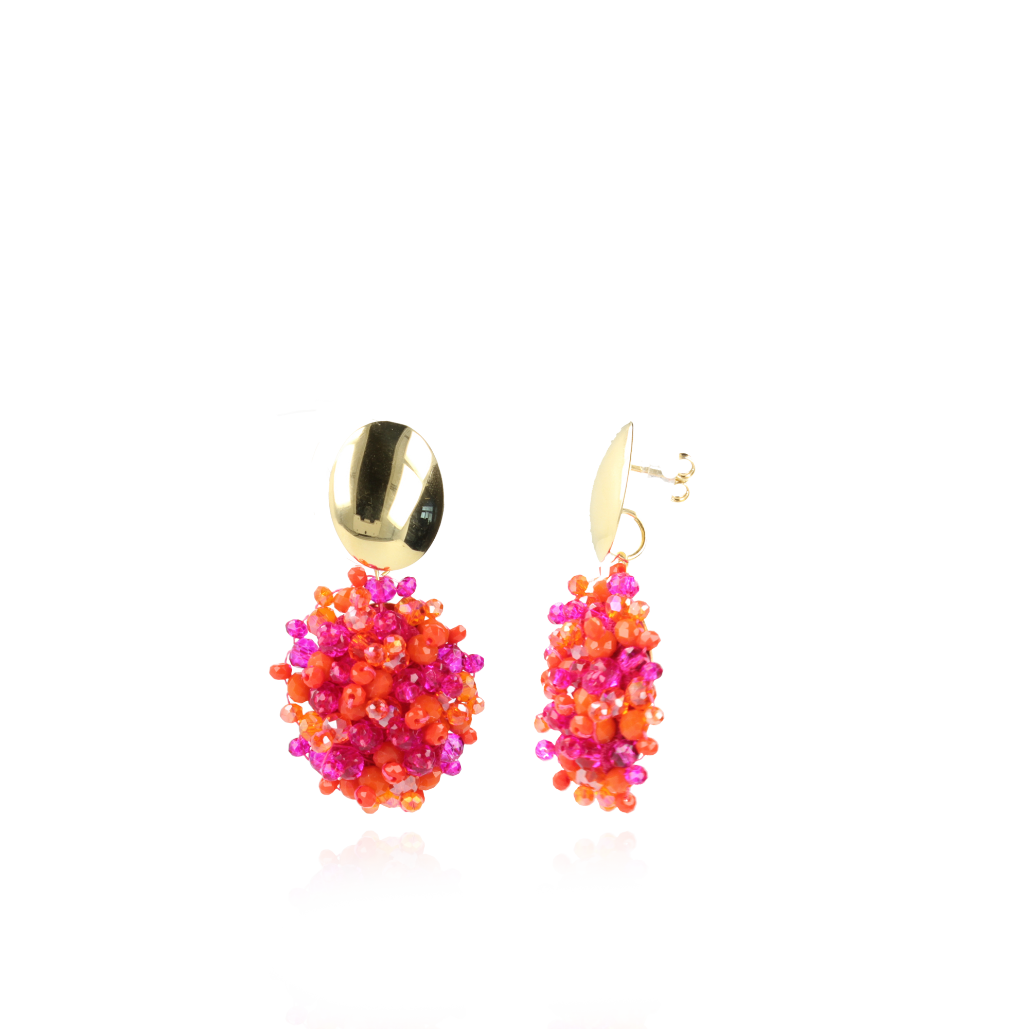 Mixed Fuchsia Earrings Jazz Oval Slott-theme.productDescriptionPage.SEO.byTheBrand