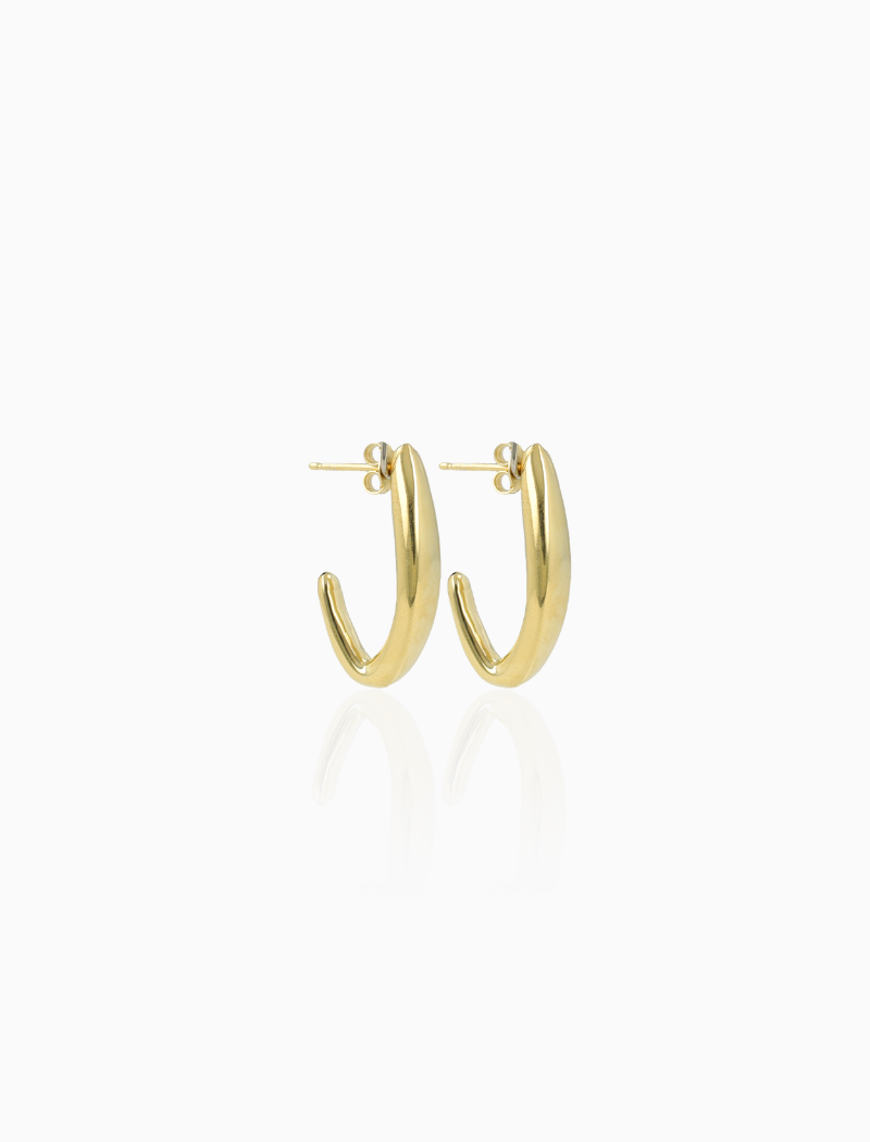 Classic Ohrringe Curved Oval Creole S Victoria