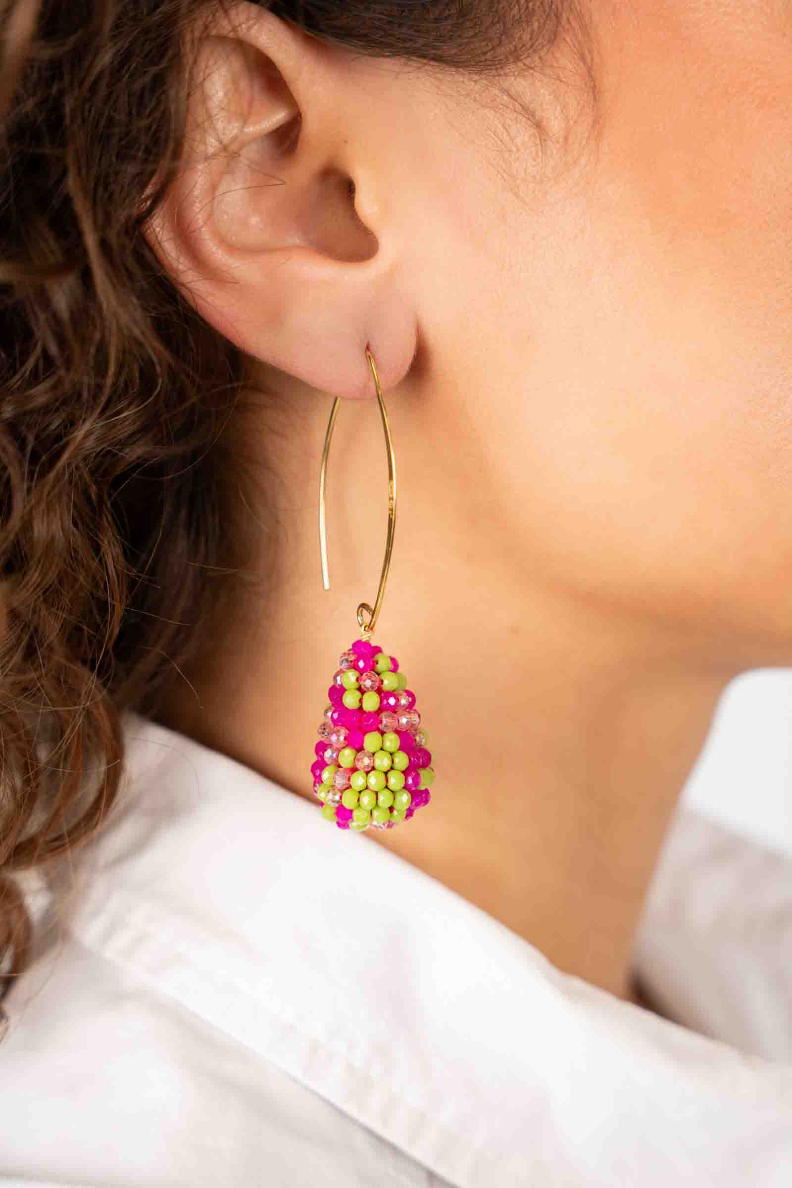 Fuchsia Lime Oorbellen Amy Cone Slott-theme.productDescriptionPage.SEO.byTheBrand