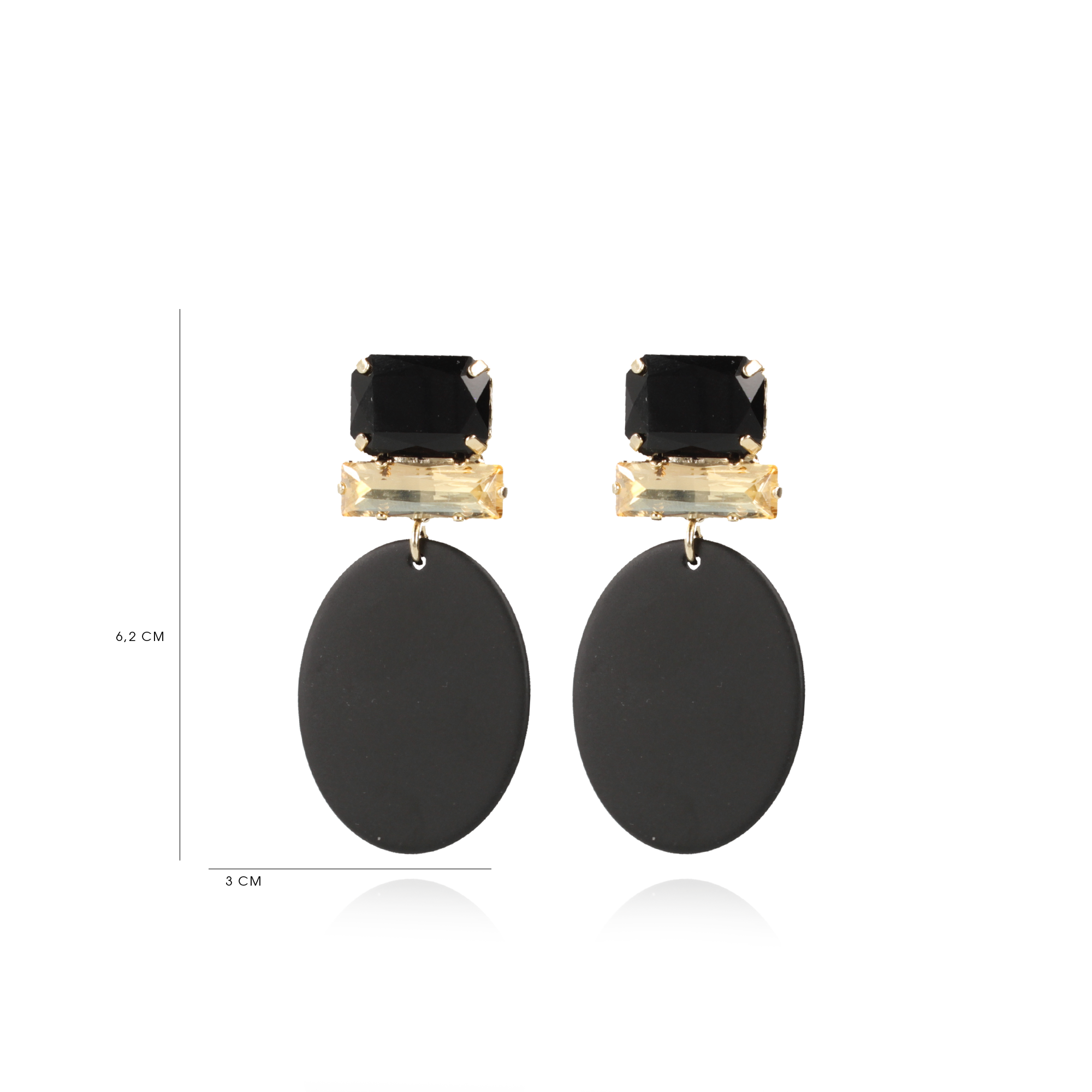 Black Opal Oorbellen Sirius Strass Rectanglelott-theme.productDescriptionPage.SEO.byTheBrand