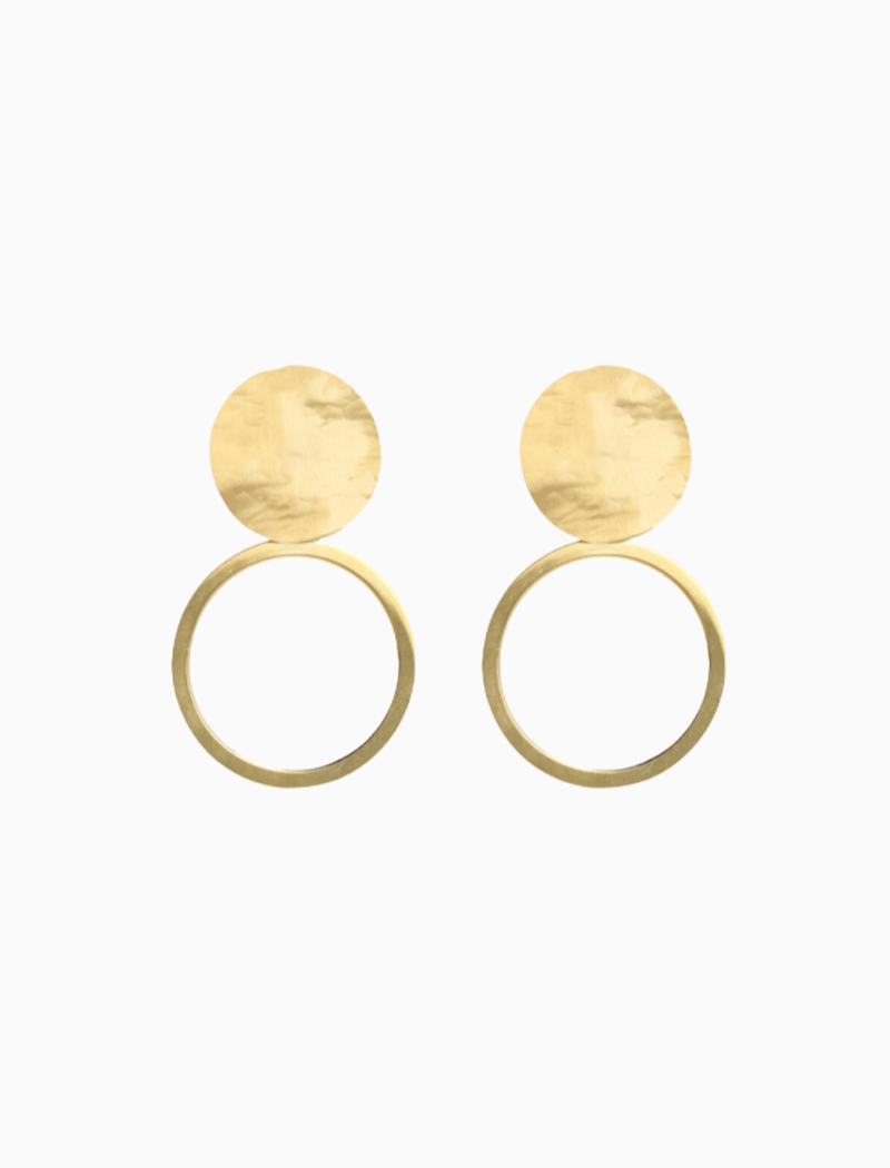 Classic oorbellen smooth hammerd