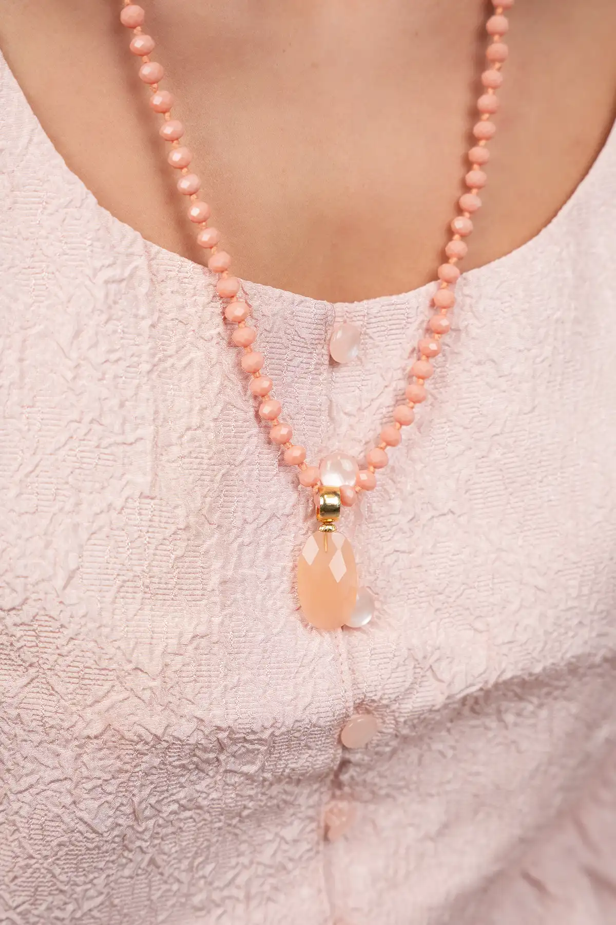 Coral Ketting Jonne Glassbeads with Stonelott-theme.productDescriptionPage.SEO.byTheBrand