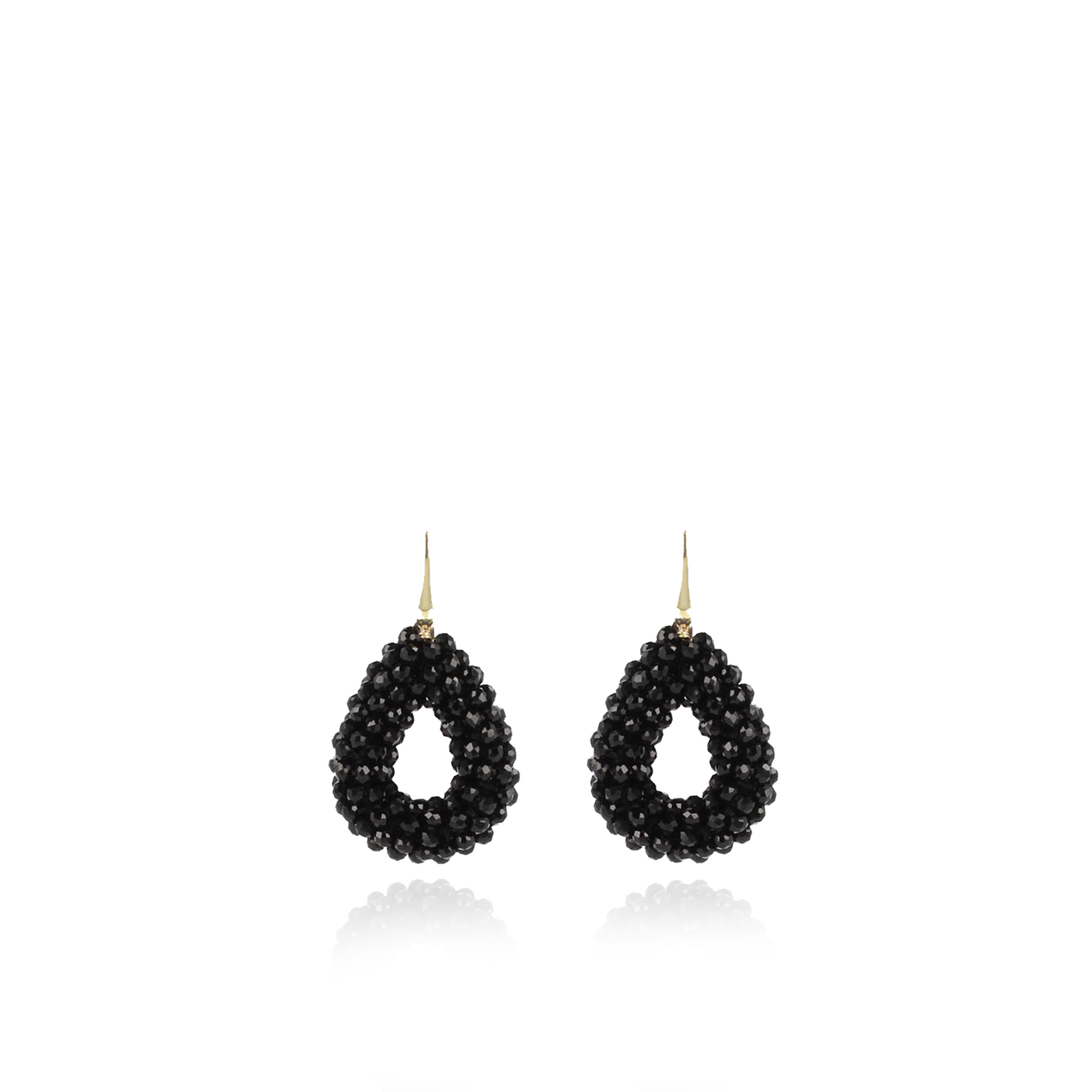 Black earrings Berry glassberry drop S