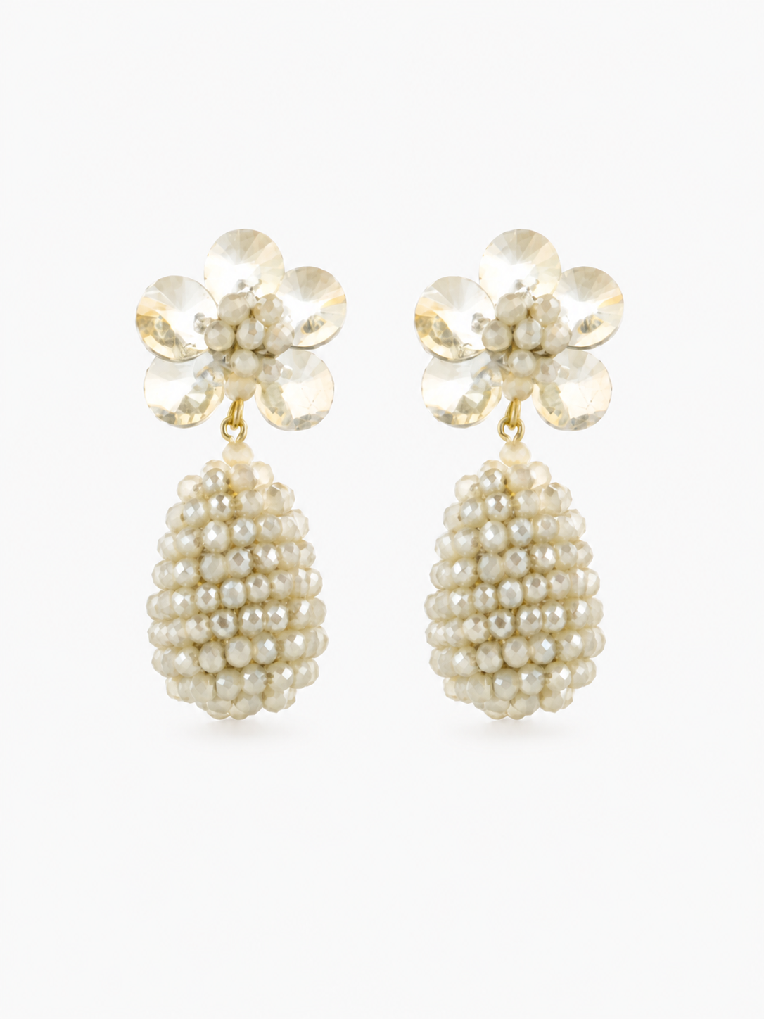 Amy – Cone with Flower Stud Oorbellen XS – Wax