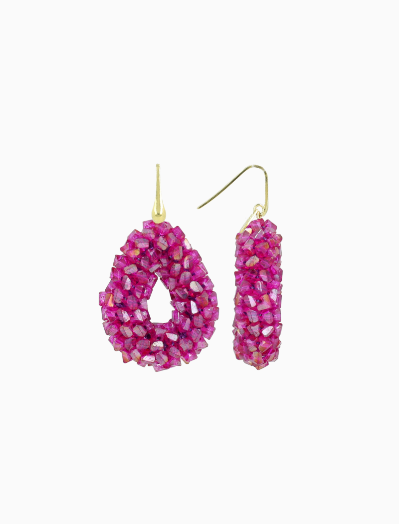 Fuchsia Ohrringe Marieke Drop S Raw