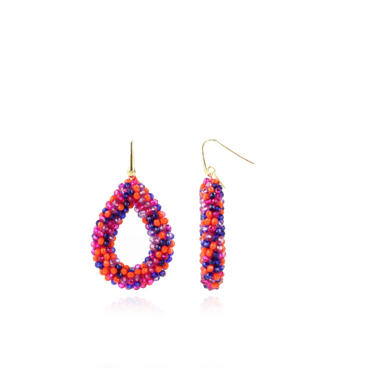 Mixed Koningsblauwe Oorbellen Berry Glassberry Druppel L