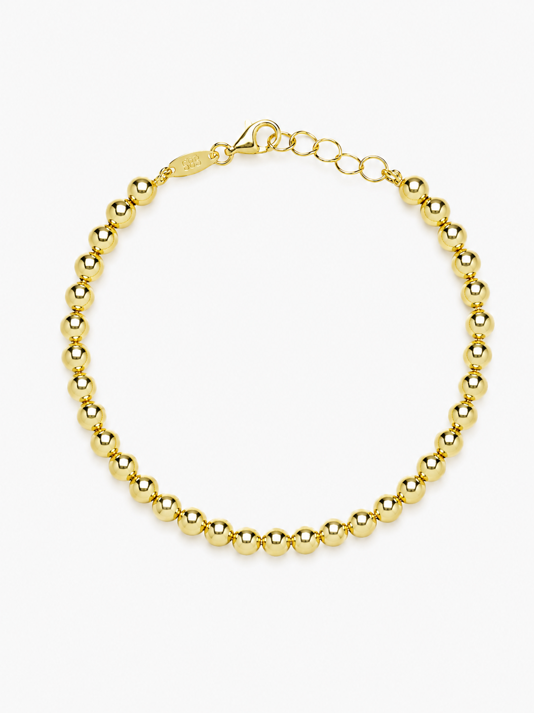 BRASS - Gold Bracelet Cannonball Small