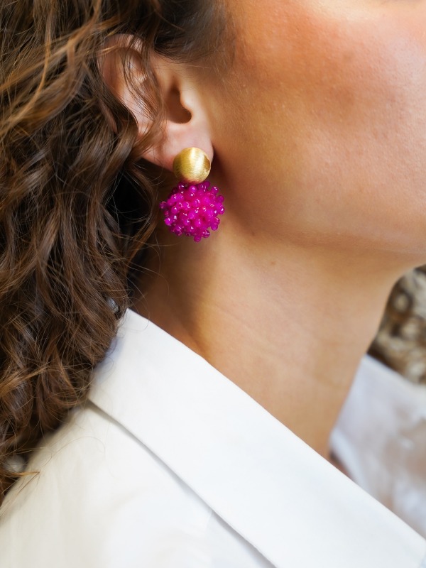Fuchsia Earrings Louise Glassberry Globe S Double Stones Tonallott-theme.productDescriptionPage.SEO.byTheBrand