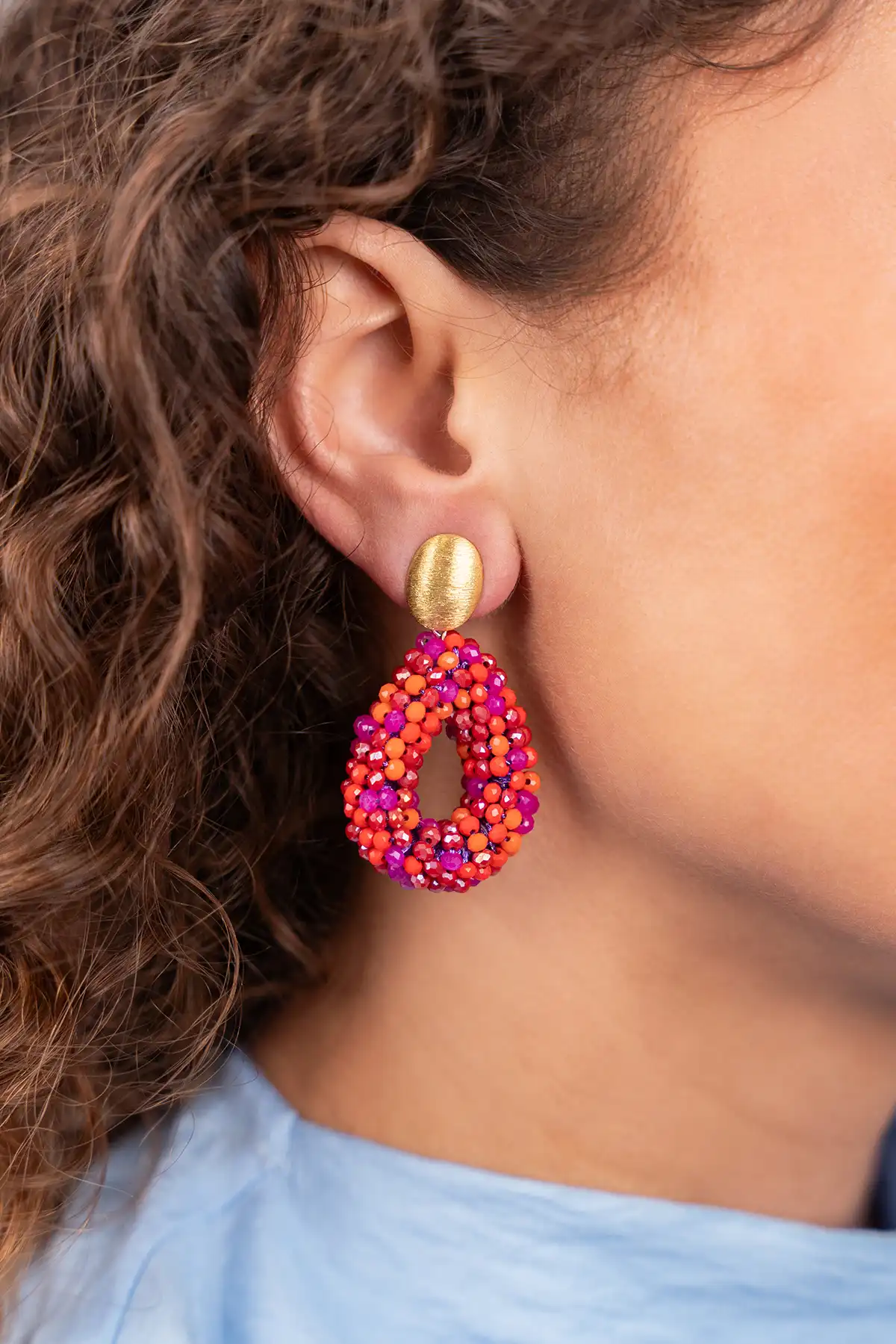 Fuchsia Oorbellen Berry Drop S