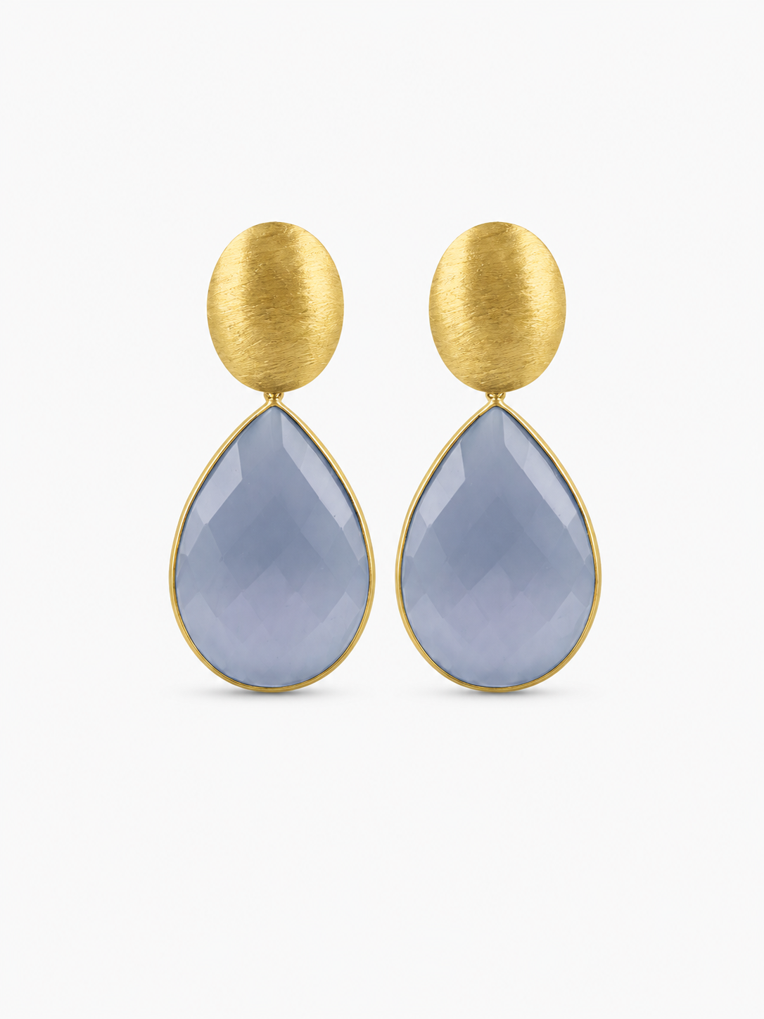 Blue Earrings Framed Drop L Rae