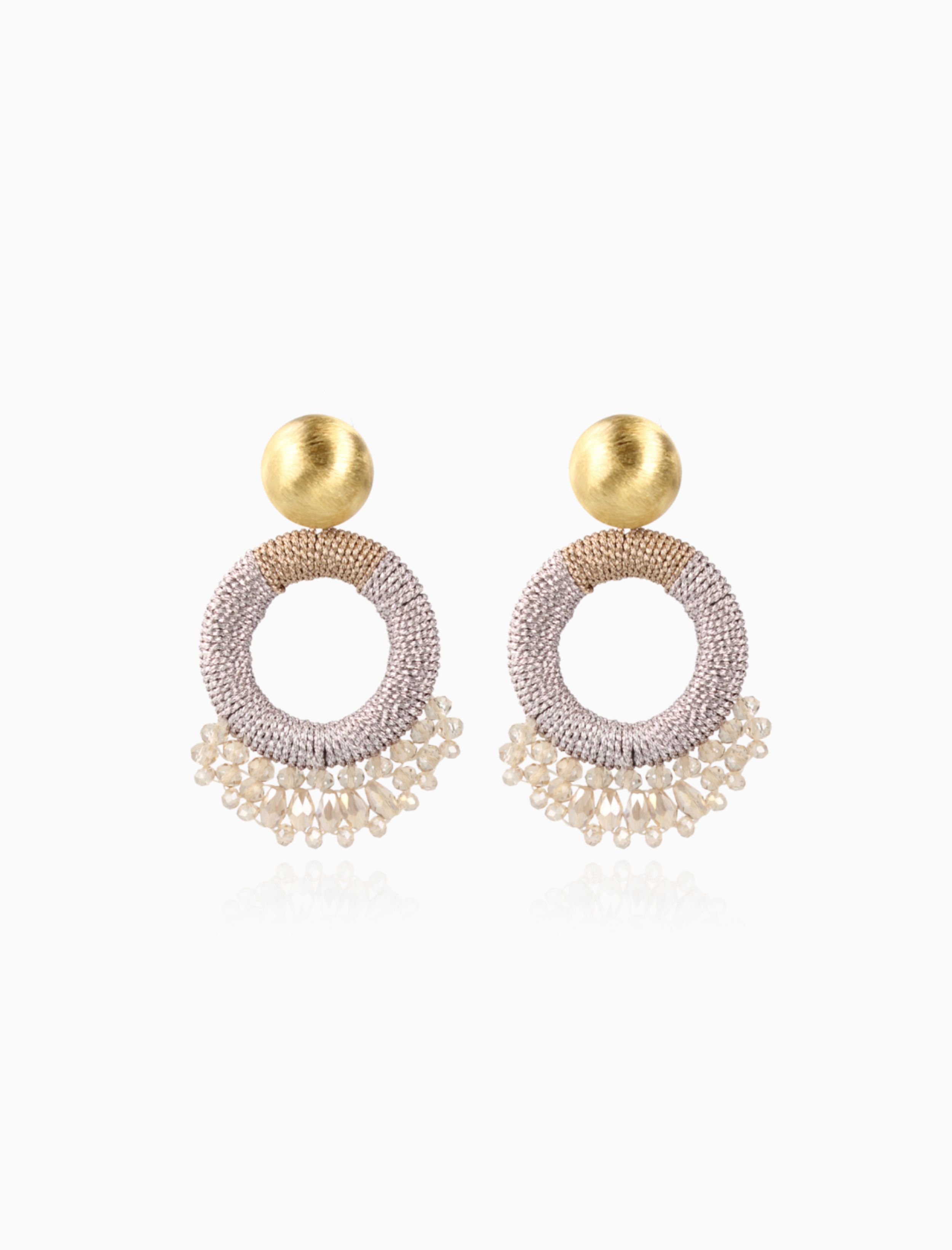 Champagne Oorbellen Elara Drops Combi S