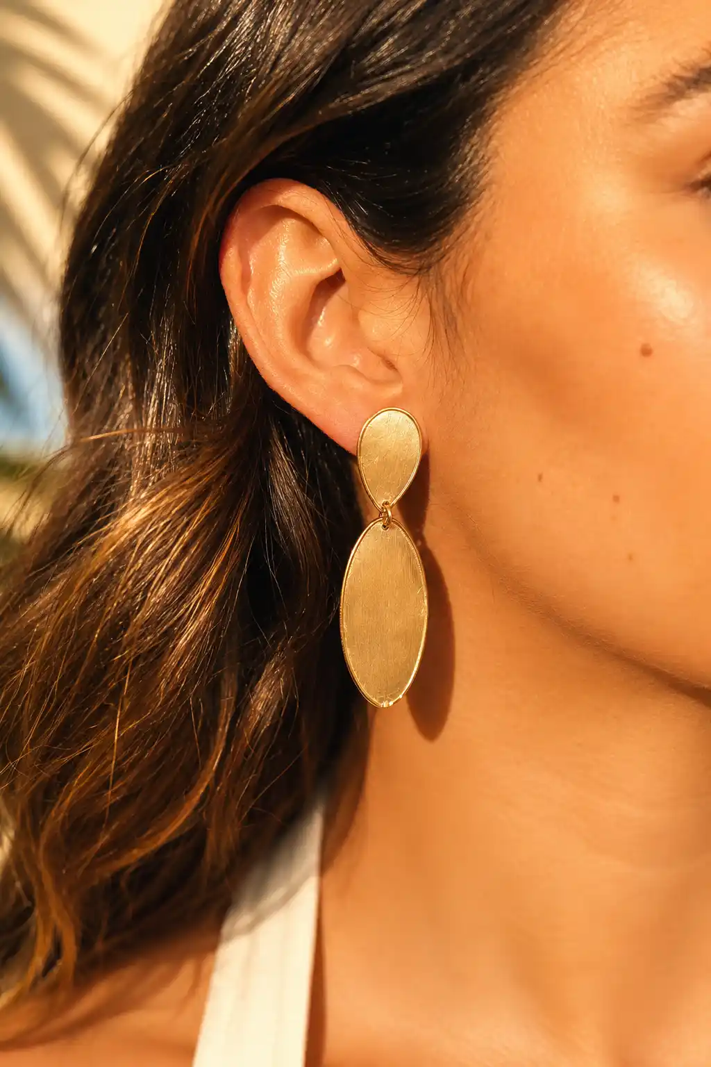 Classic Oorbellen Charity Stone Shape Oval Double