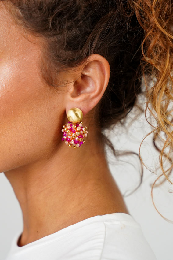 Fuchsia Tangerine Earrings Jacky Globe S