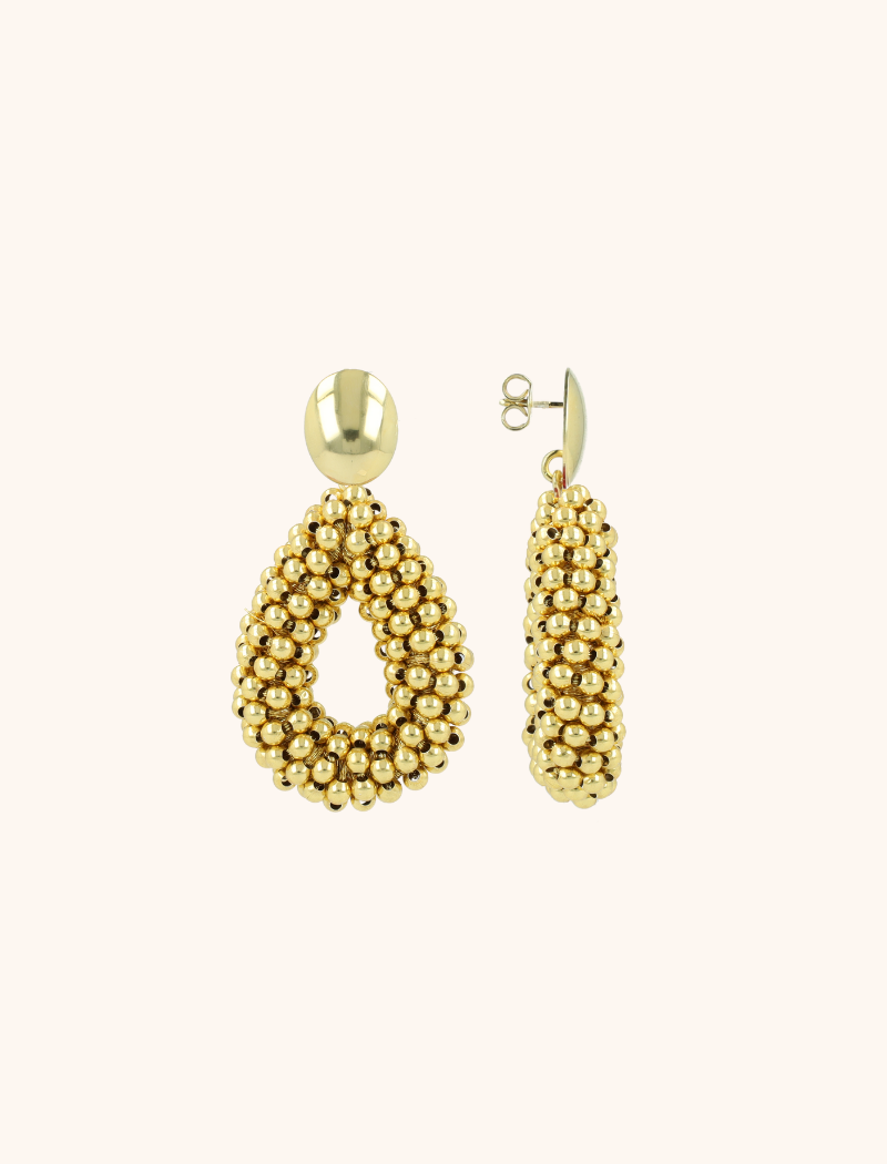 Gouden Oorbellen Berry druppel S