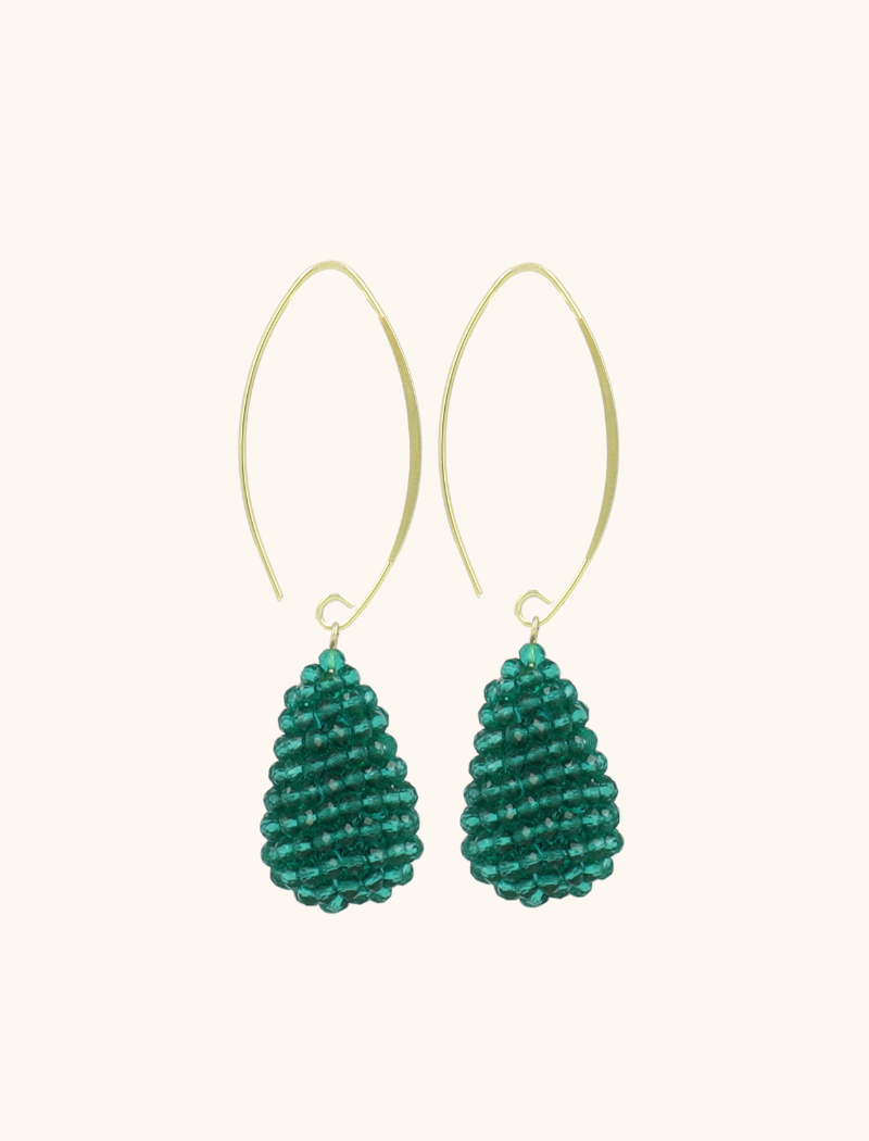 Groene Oorbellen Amy Cone S