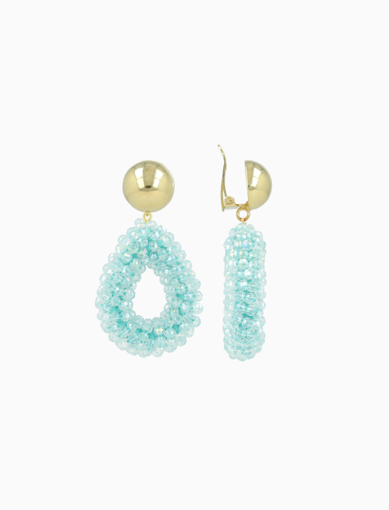 Aquamarine Earrings Berry Drop S Clip