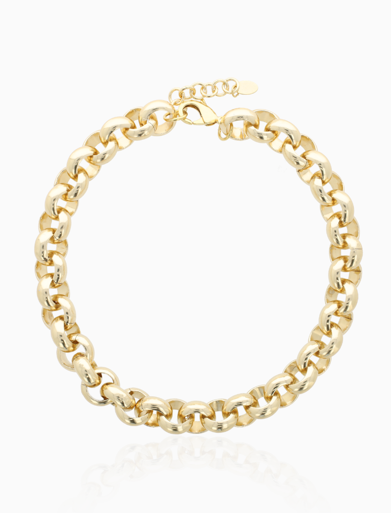 Isolde - CLA Necklace Rolo L - Soft Gold
