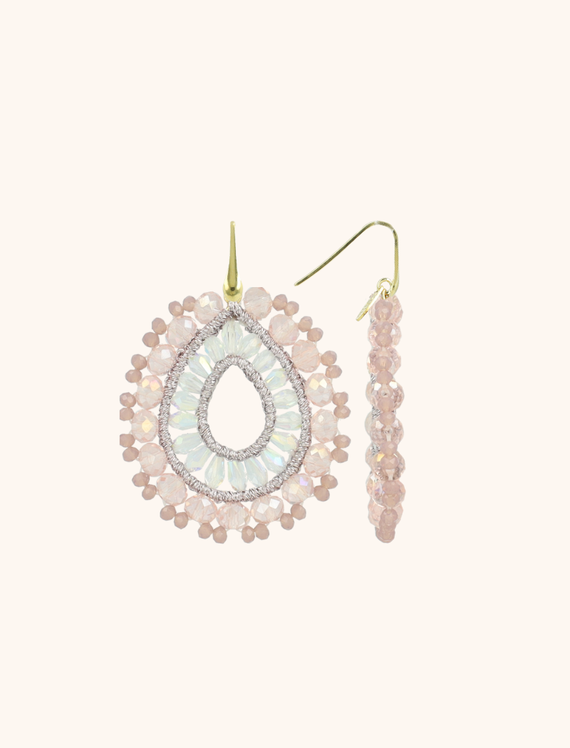 Crystal Pink Earrings Vos Open Drop S  lott-theme.productDescriptionPage.SEO.byTheBrand