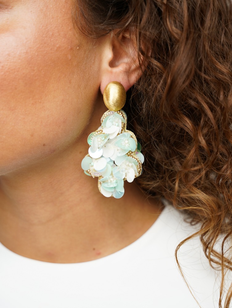 Sequin earrings Holo mint Butterfly Drop Llott-theme.productDescriptionPage.SEO.byTheBrand