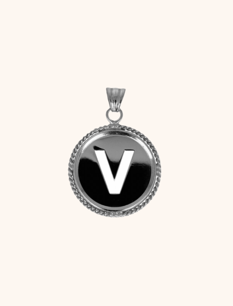 Zilveren Initial Medallion pendantlott-theme.productDescriptionPage.SEO.byTheBrand