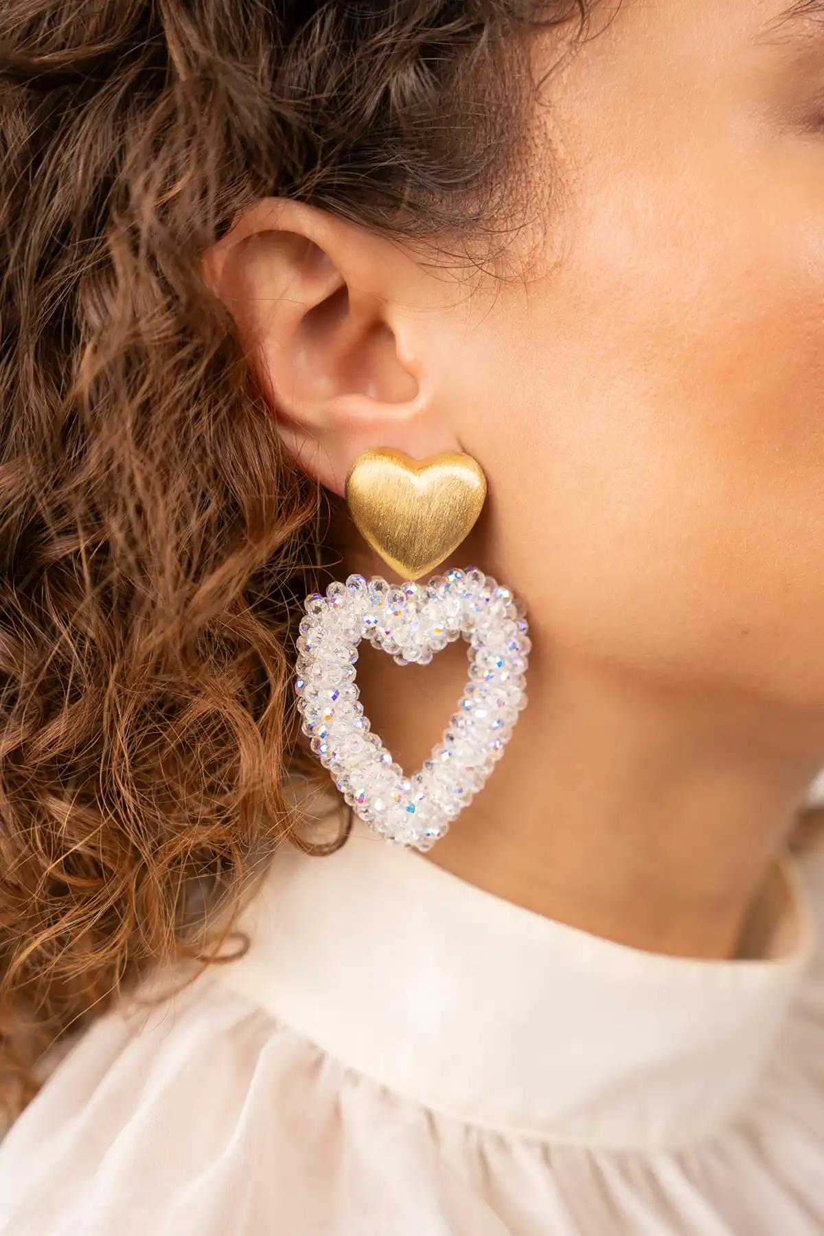 Holo Earrings Heart Valentina